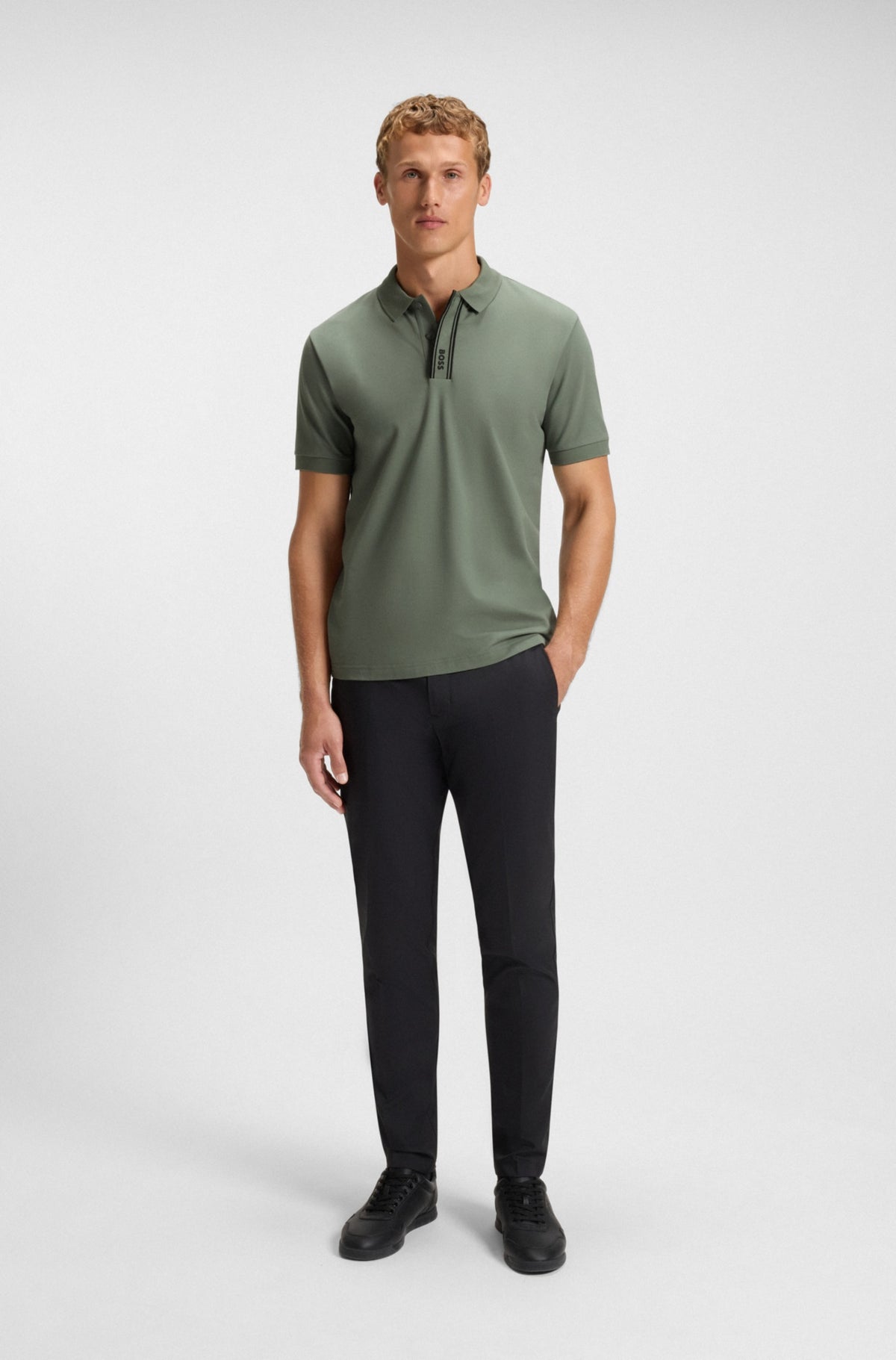 Short sleeve polo in cotton RTW