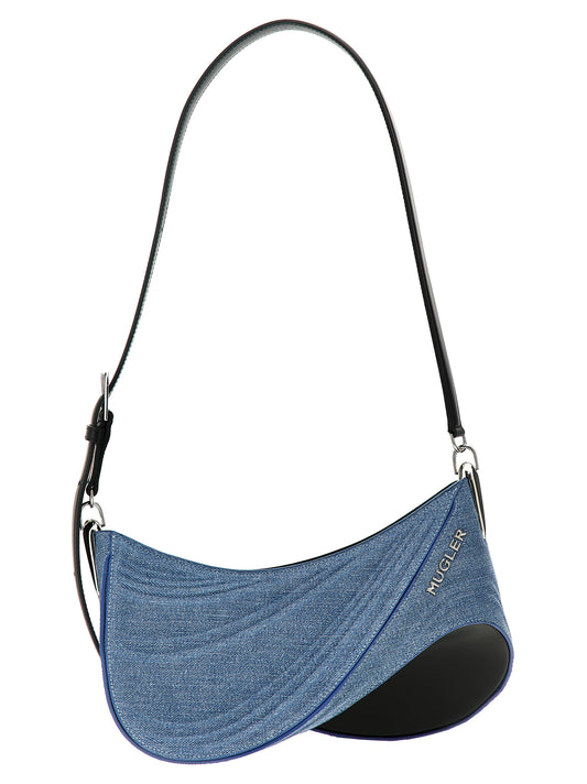 'medium denim spiral curve 01' shoulder bag Shoulder bags