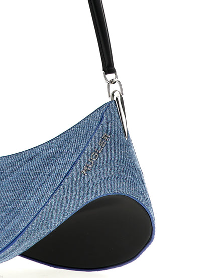 'medium denim spiral curve 01' shoulder bag Shoulder bags