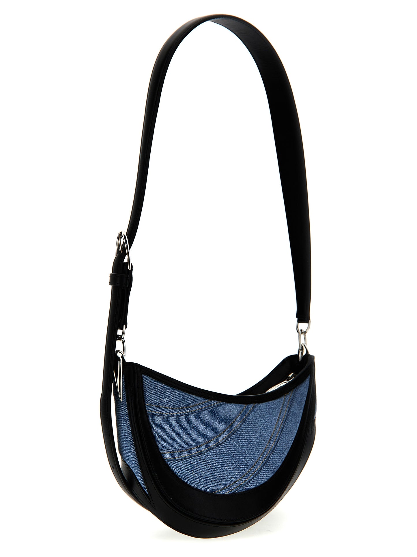'small denim spiral curve 01' shoulder bag Shoulder bags