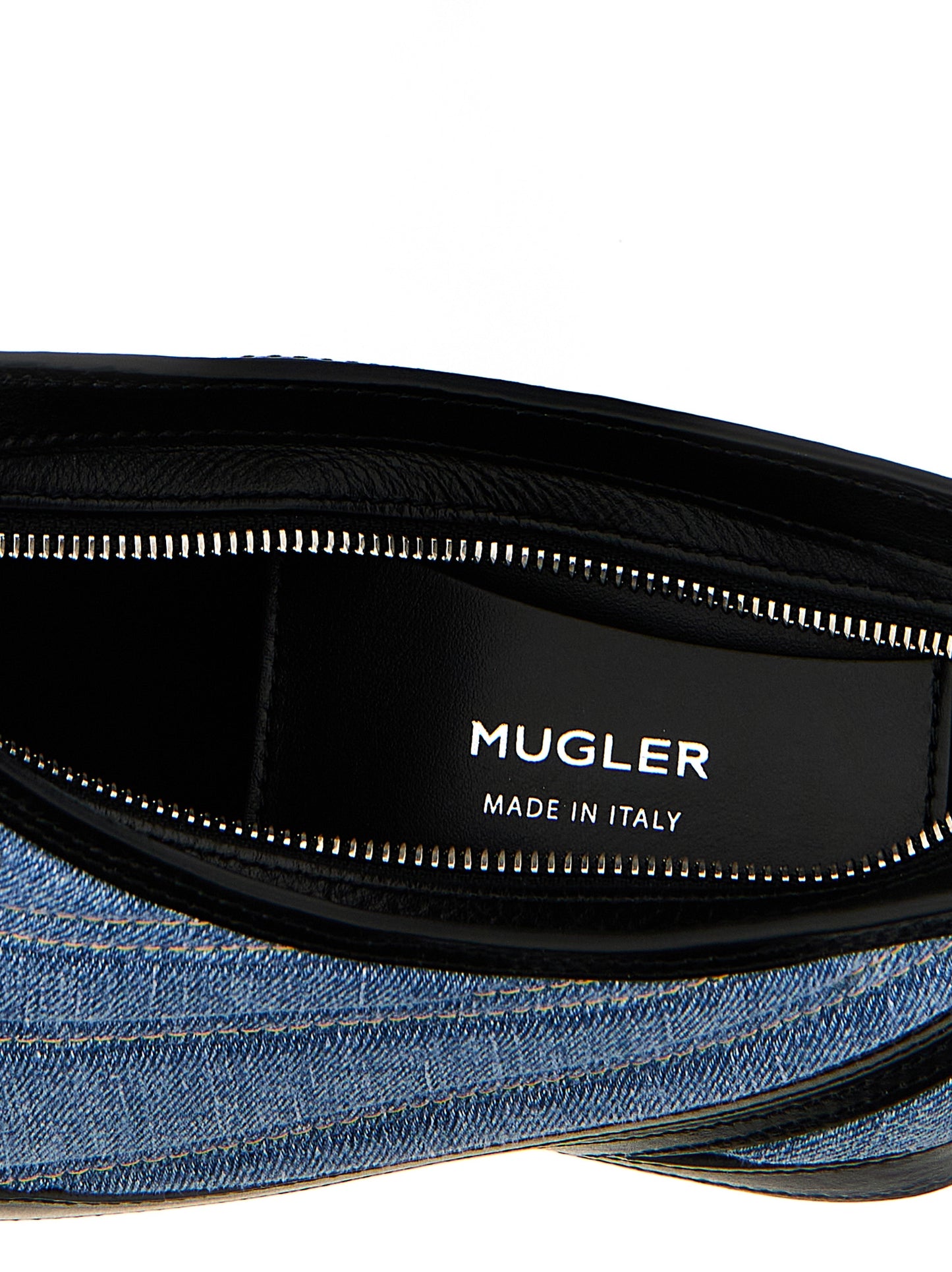 'small denim spiral curve 01' shoulder bag Shoulder bags