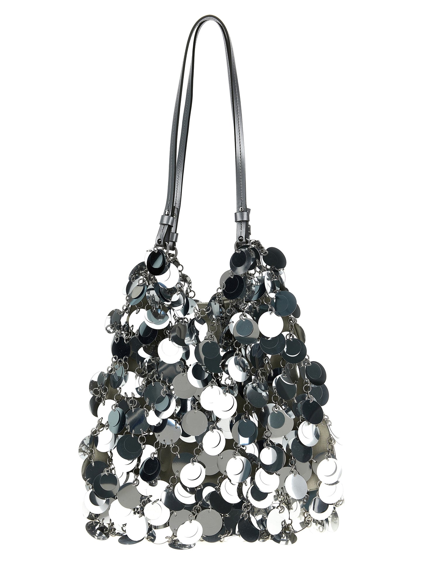 'Silver Sparkle Discs Large' shoulder bag Shoulder bags