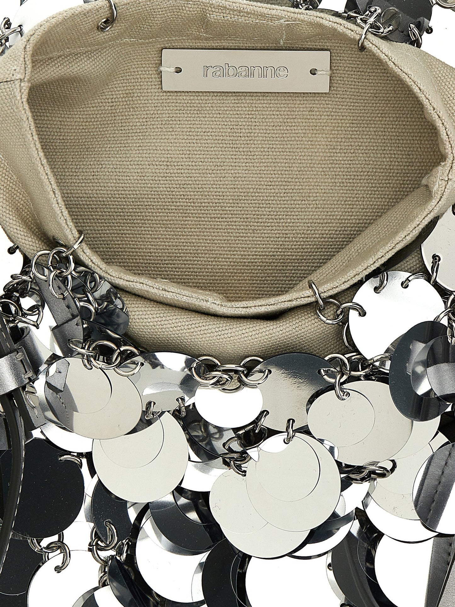'Silver Sparkle Discs Large' shoulder bag Shoulder bags