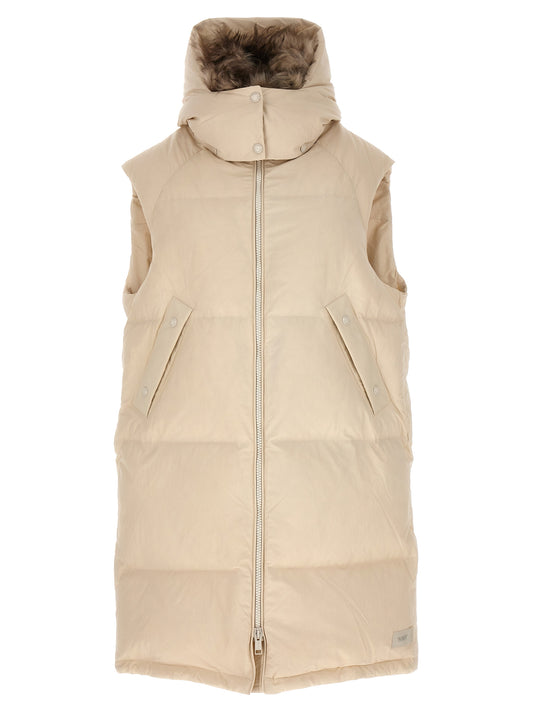 Long pile insert vest Gilet