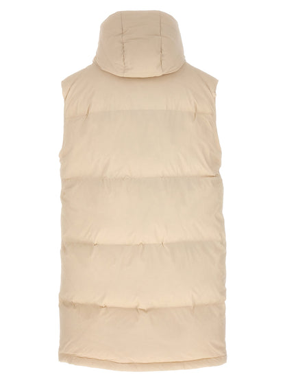 Long pile insert vest Gilet