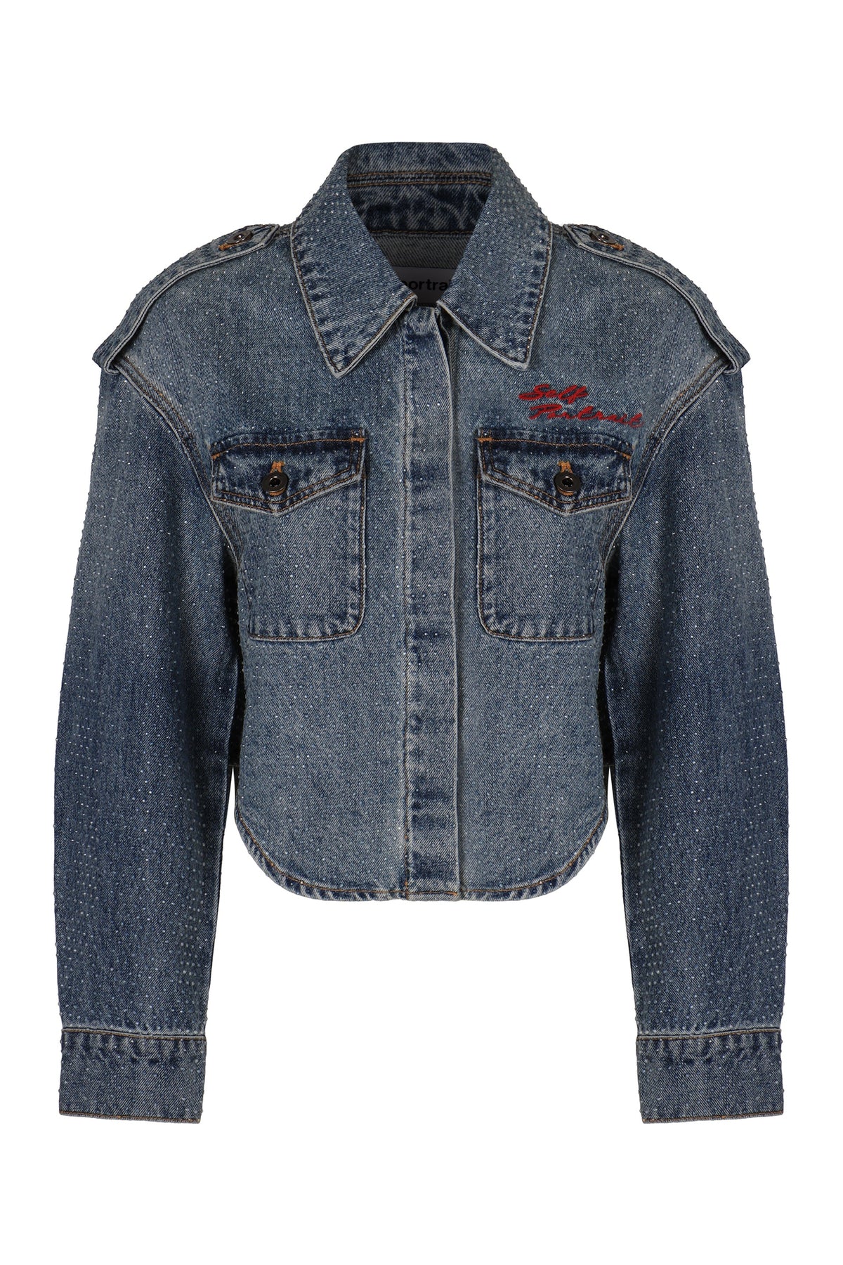 Denim jacket with rhinestones RTW
