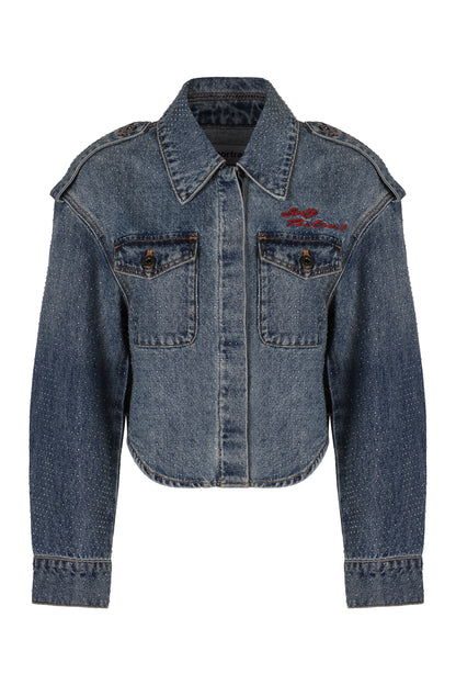 Denim jacket with rhinestones RTW