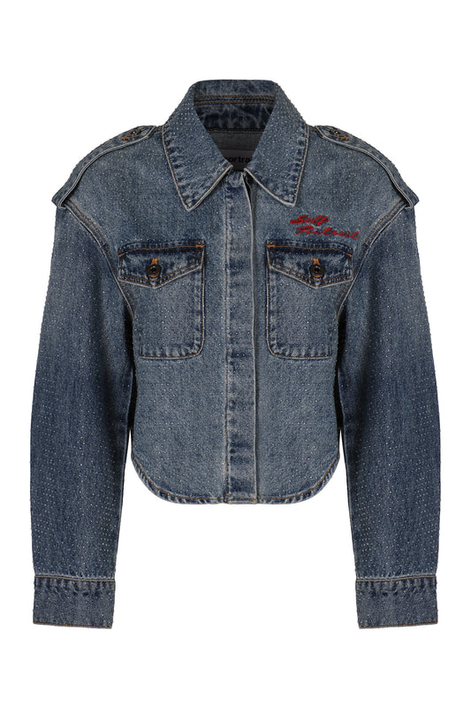 Denim jacket with rhinestones RTW