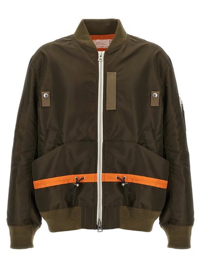Twill nylon blouson Down jacket, Parka, Casual jackets