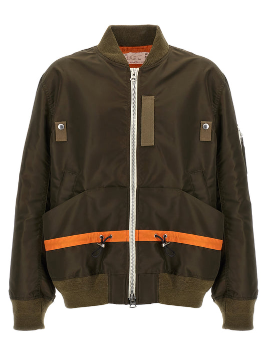 Twill nylon blouson Down jacket, Parka, Casual jackets