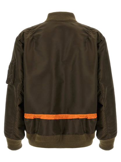 Twill nylon blouson Down jacket, Parka, Casual jackets