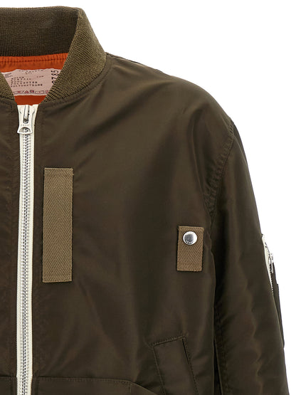 Twill nylon blouson Down jacket, Parka, Casual jackets