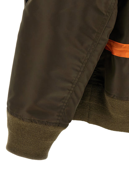 Twill nylon blouson Down jacket, Parka, Casual jackets
