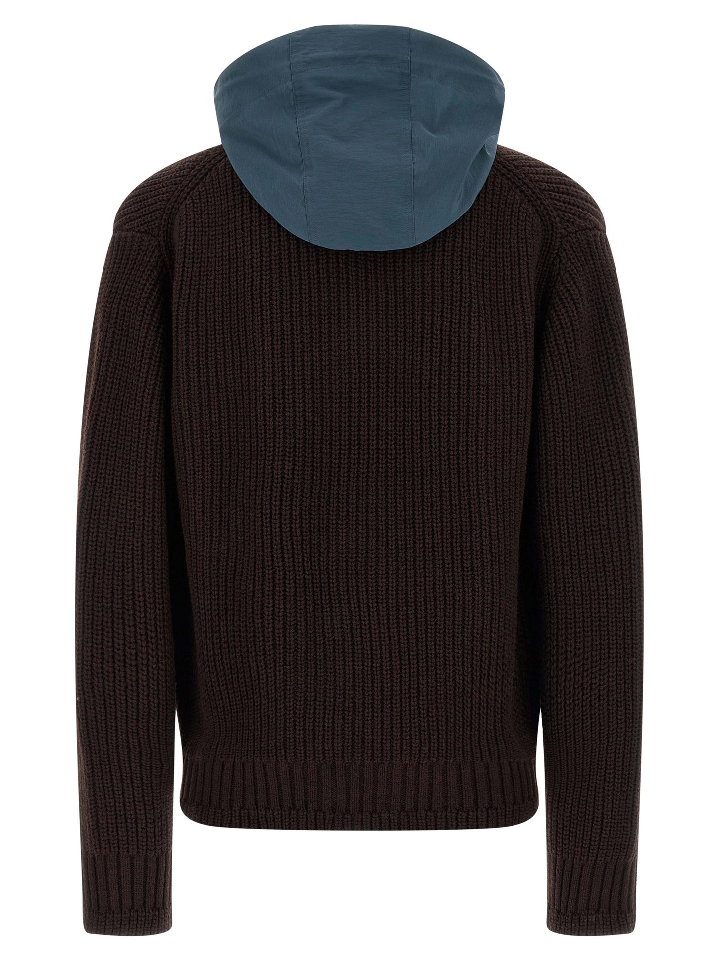 Nylon insert cardigan Sweater, cardigans