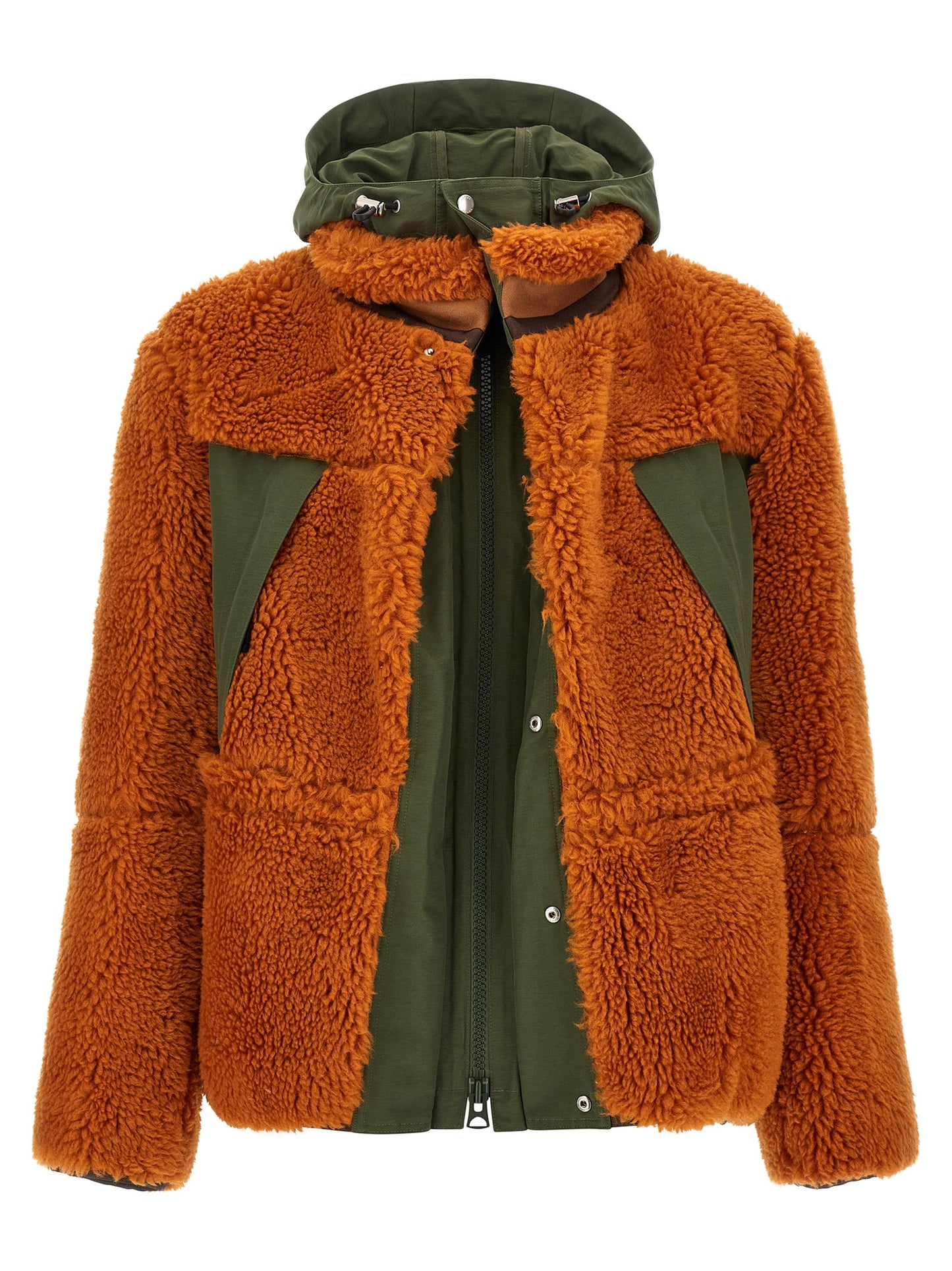Faux shearling parka Down jacket, Parka, Casual jackets