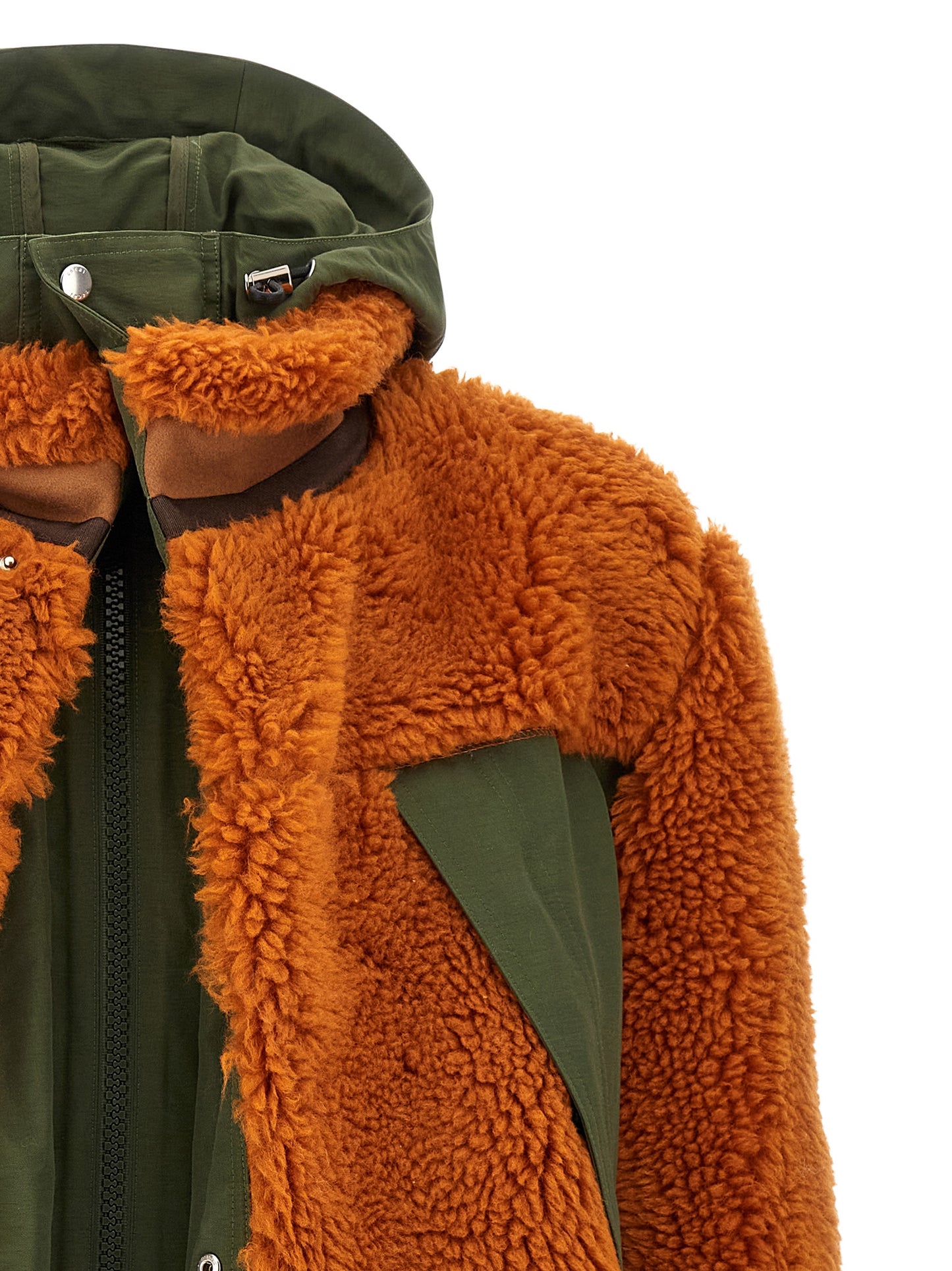 Faux shearling parka Down jacket, Parka, Casual jackets