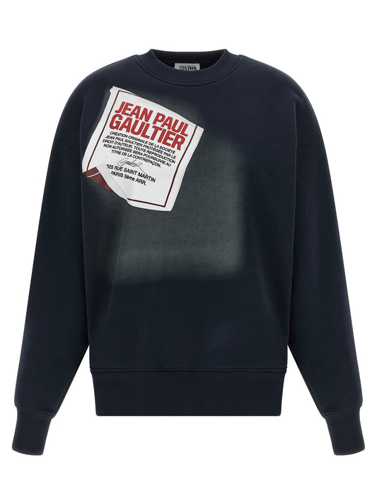 'The Blue Gaultier Label' sweatshirt Sweatshirt