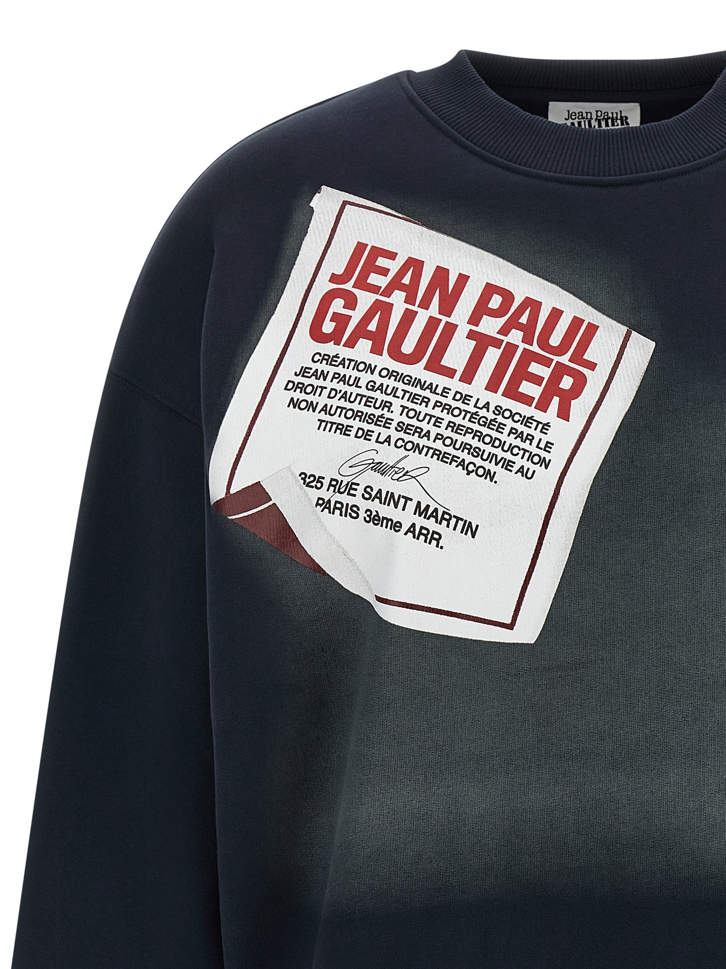 'The Blue Gaultier Label' sweatshirt Sweatshirt