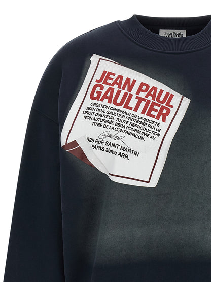 'The Blue Gaultier Label' sweatshirt Sweatshirt