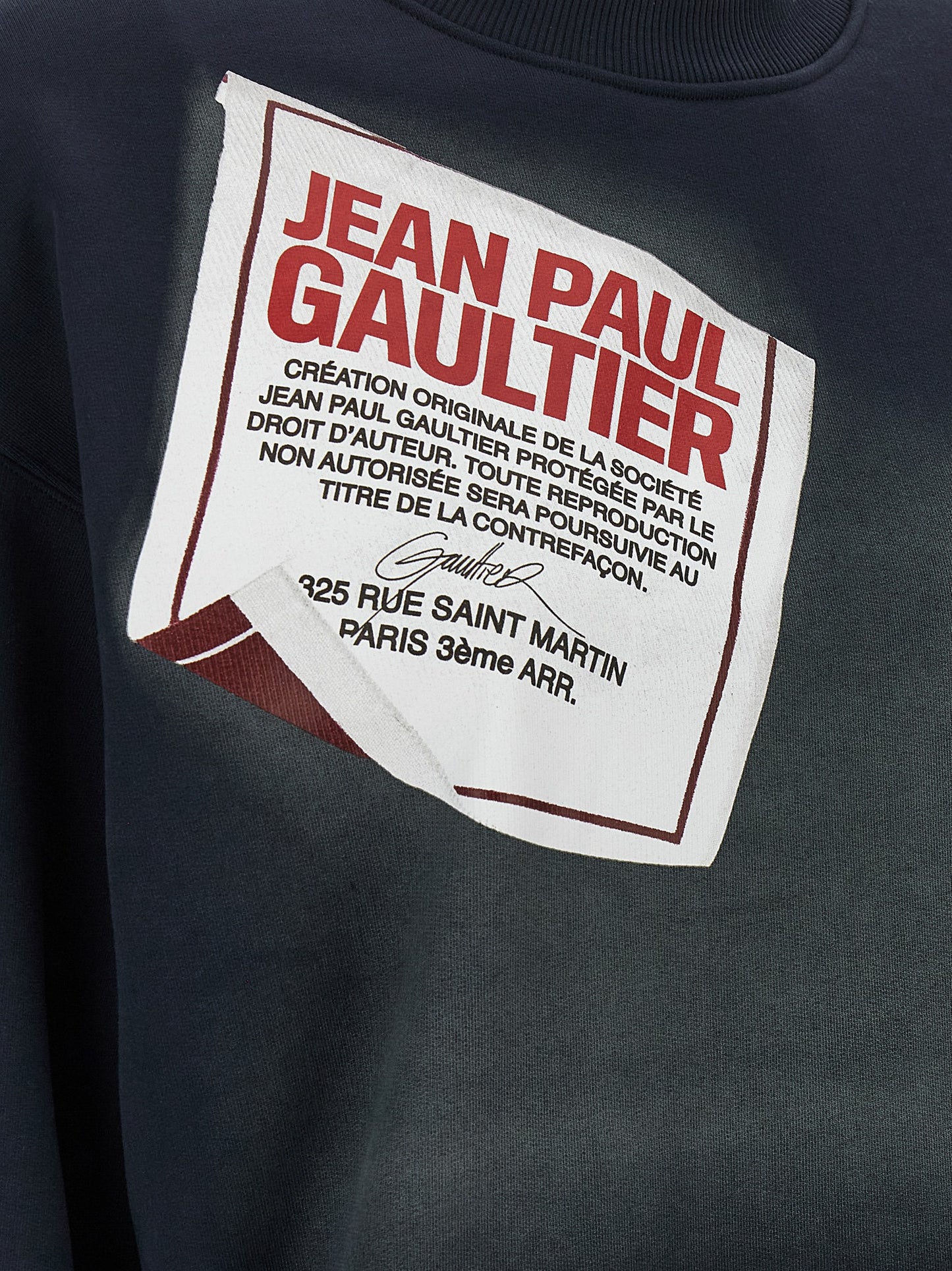 'The Blue Gaultier Label' sweatshirt Sweatshirt