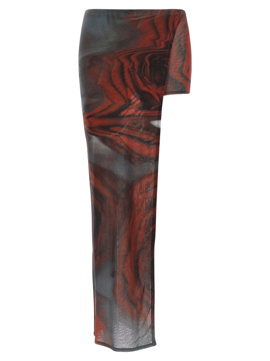 'The Red Blurry Roses' skort Bermuda, short