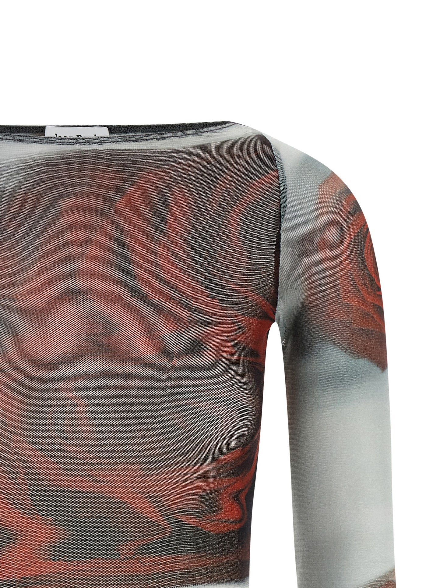 'The Red Blurry Roses' top Tops
