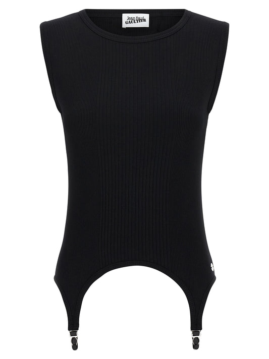 'The Black Garter' tank top Tops