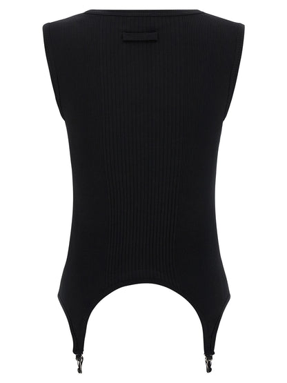 'The Black Garter' tank top Tops