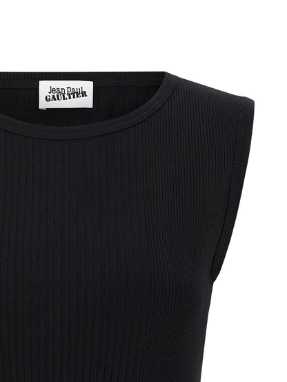 'The Black Garter' tank top Tops