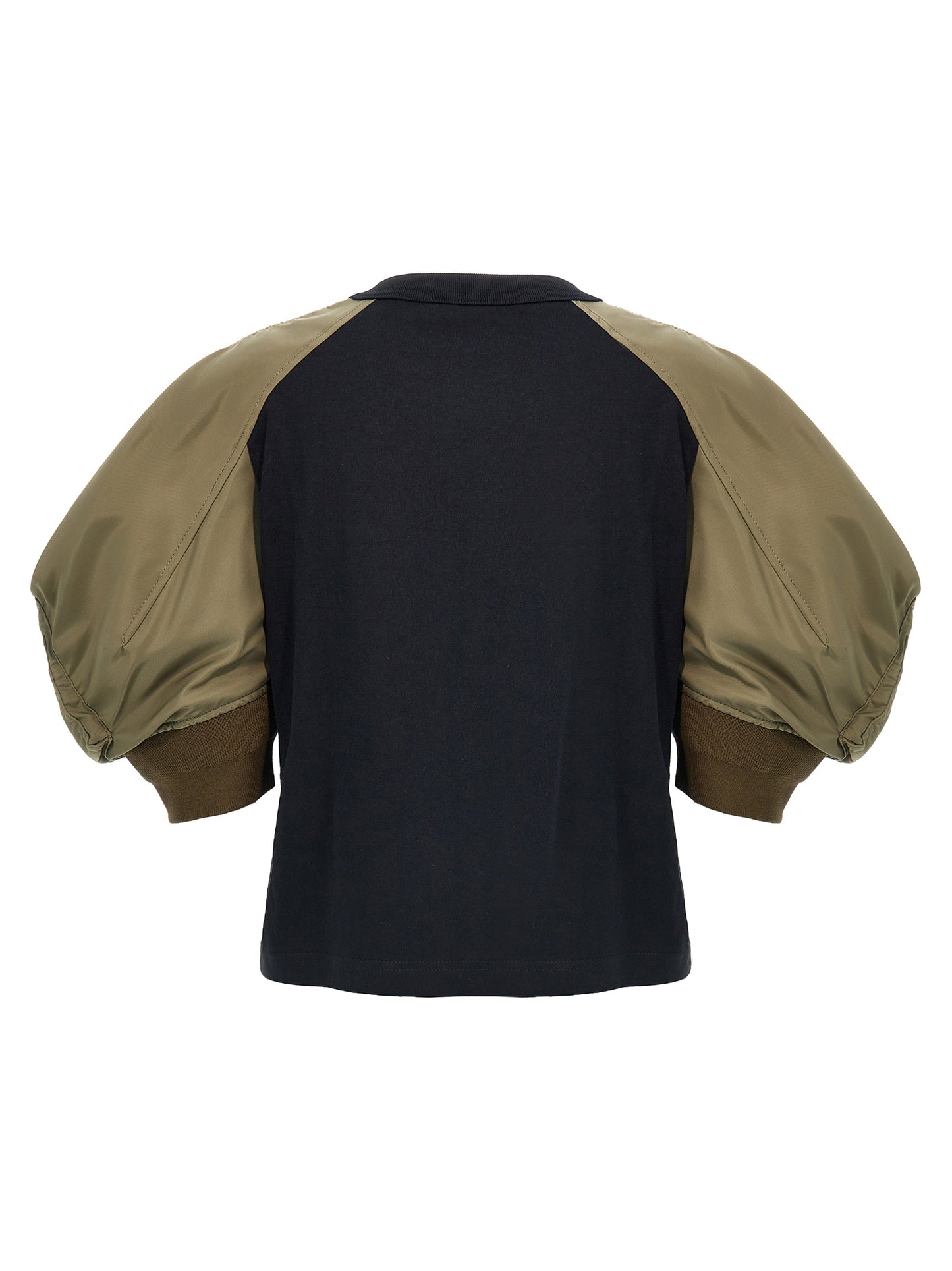 Nylon insert t-shirt T-shirt