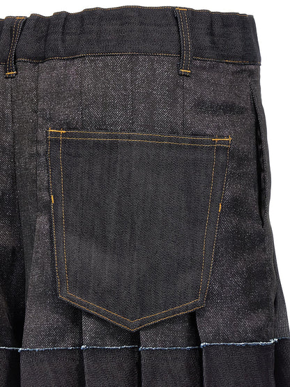 Flounced shorts Bermuda, short