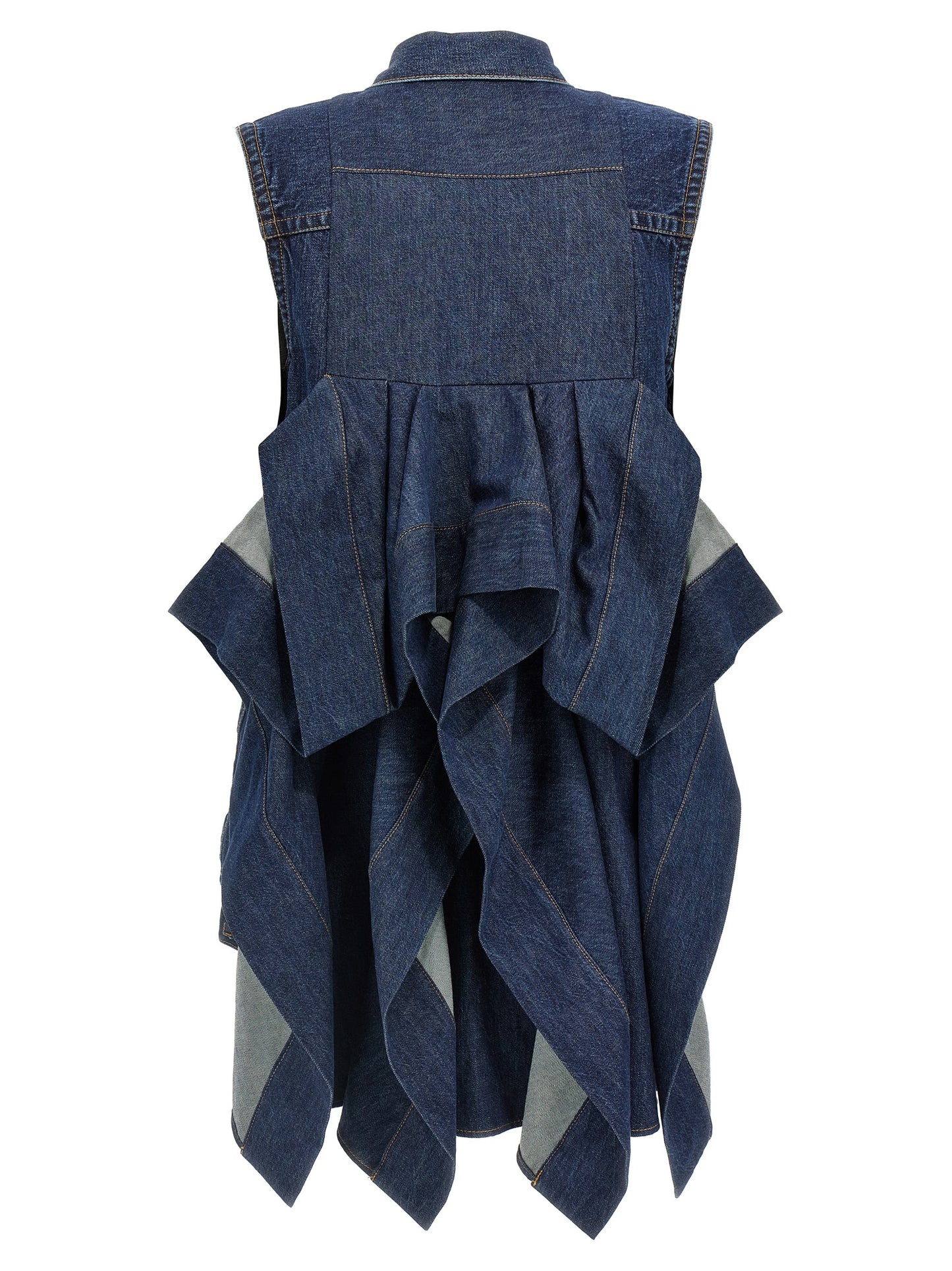 Ruffled denim dress Dresses