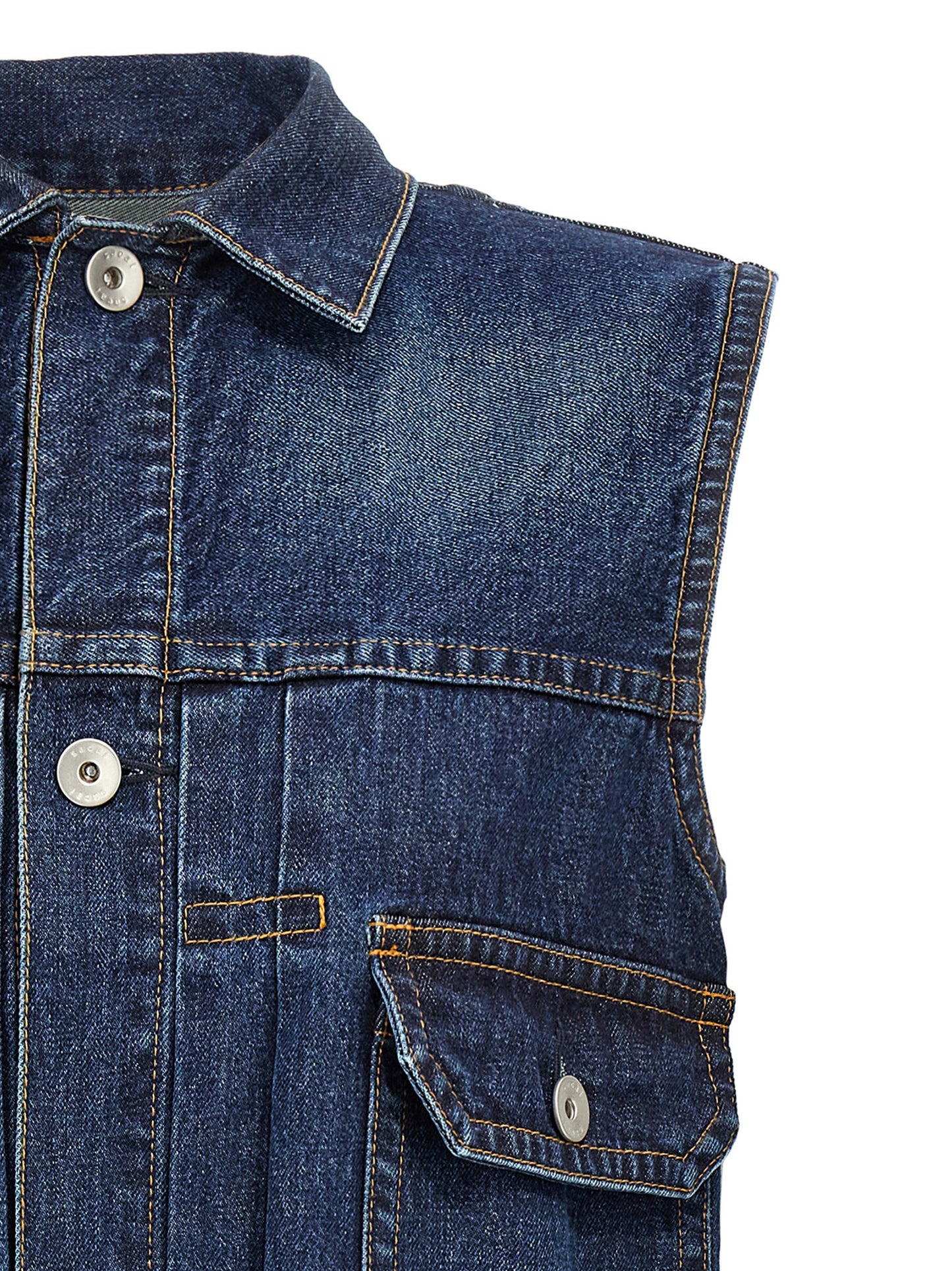 Ruffled denim dress Dresses