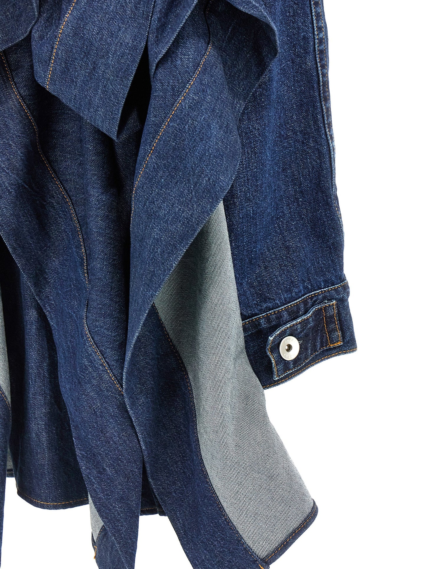 Ruffled denim dress Dresses