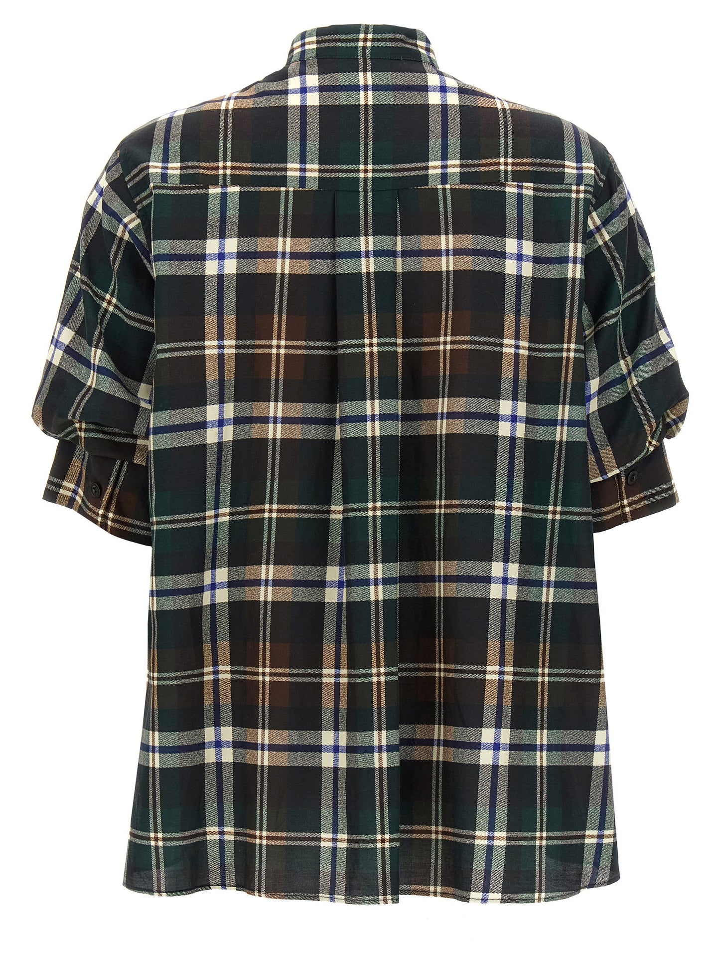 Knitted panel shirt Shirt, blouse