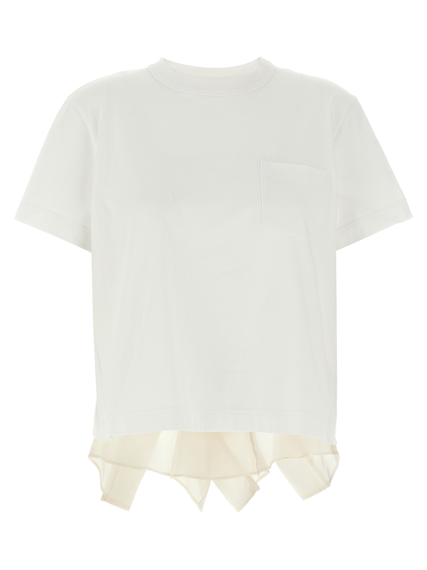 Flounced T-shirt T-shirt