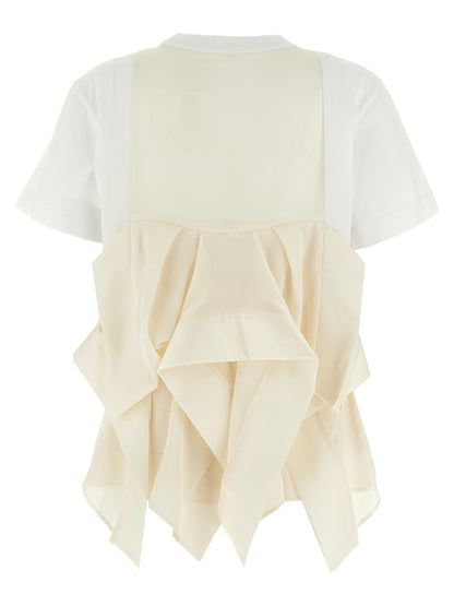 Flounced T-shirt T-shirt
