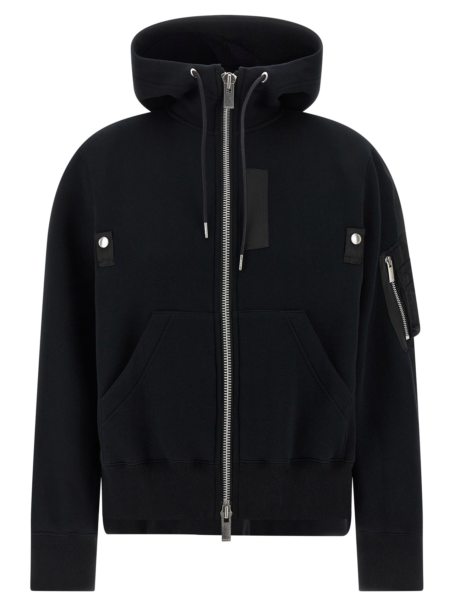 'Sponge' and nylon hoodie Sweatshirt