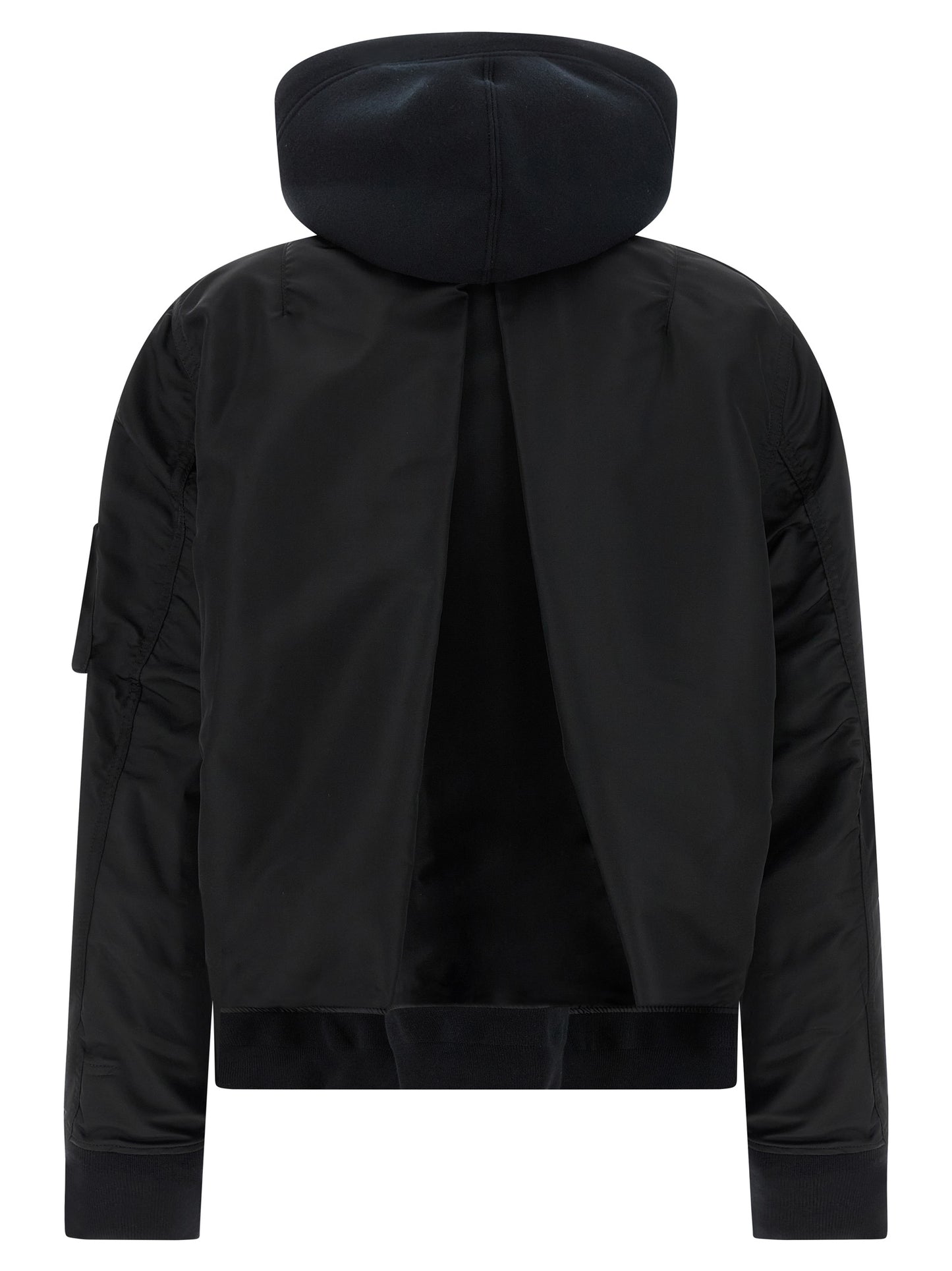 'Sponge' and nylon hoodie Sweatshirt