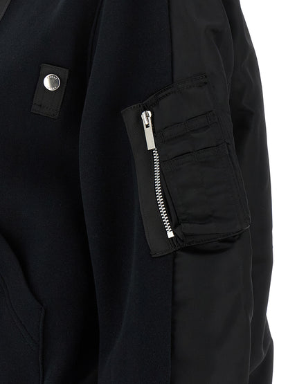'Sponge' and nylon hoodie Sweatshirt