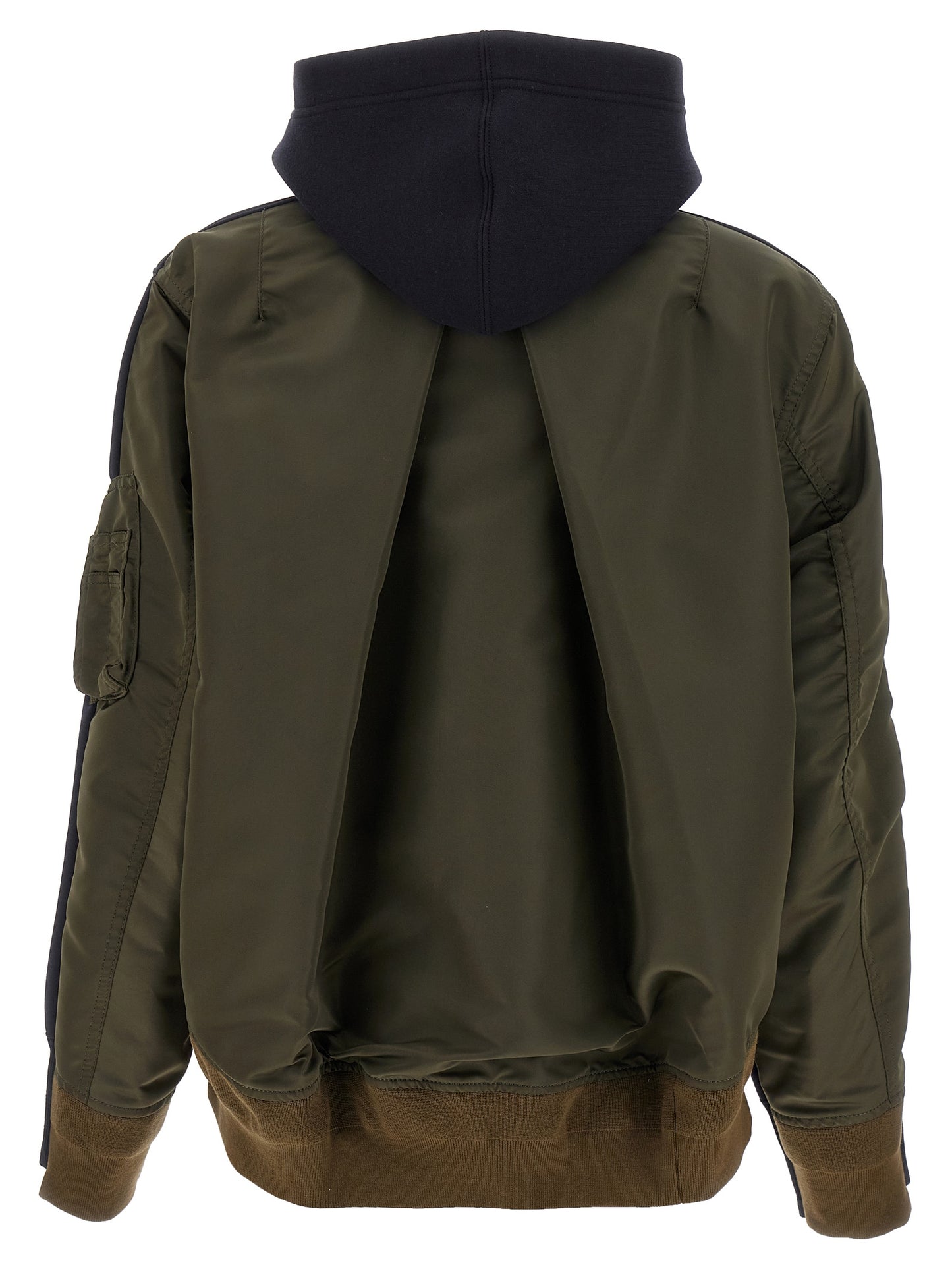 'Sponge' and nylon hoodie Sweatshirt