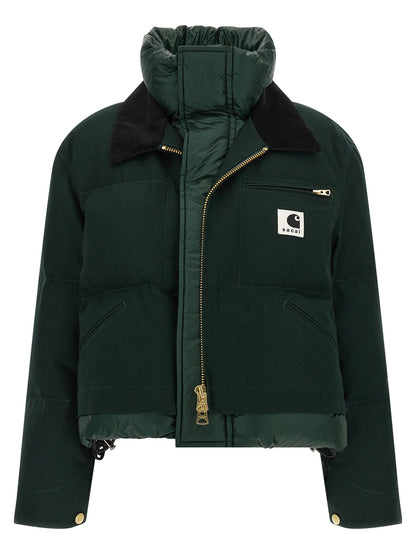 Sacai x Carhartt Wip capsule double-layer jacket Down jacket, Parka, Casual jackets