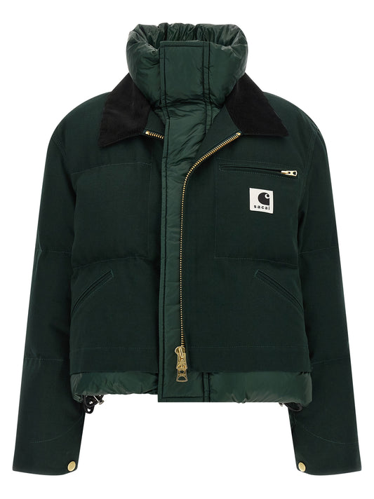 Sacai x Carhartt Wip capsule double-layer jacket Down jacket, Parka, Casual jackets