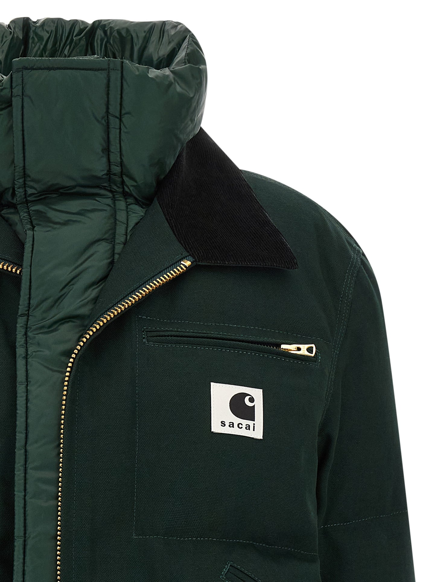 Sacai x Carhartt Wip capsule double-layer jacket Down jacket, Parka, Casual jackets