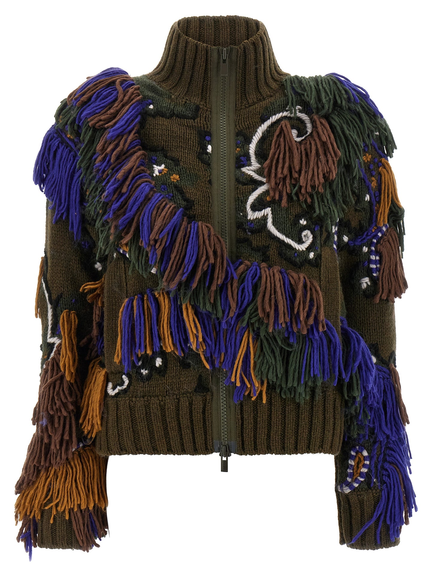 Paisley jacquard cardigan Sweater, cardigans