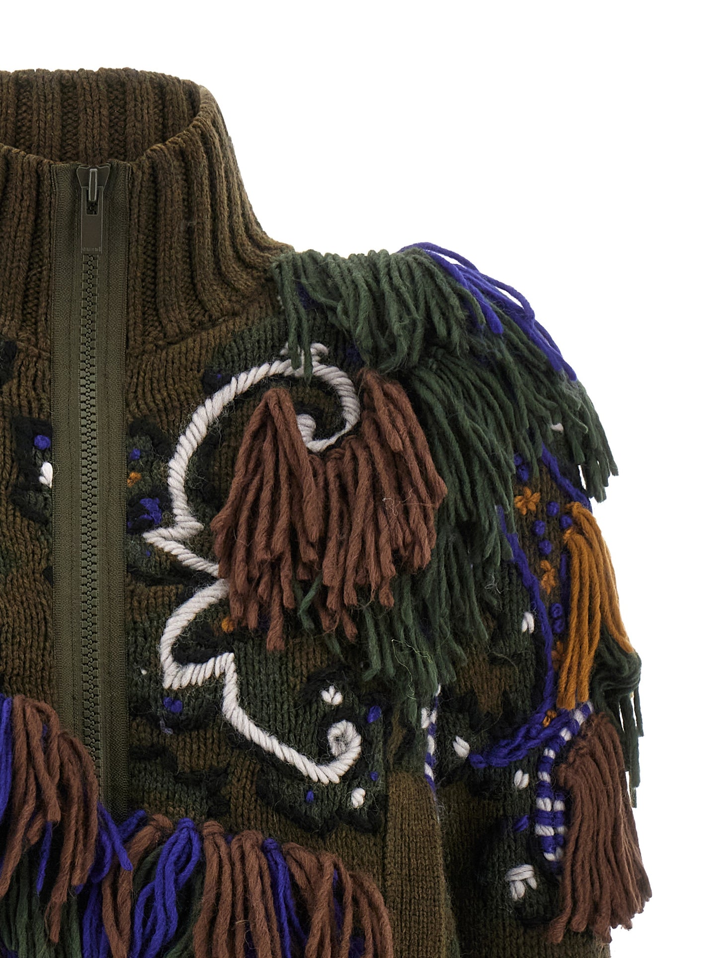 Paisley jacquard cardigan Sweater, cardigans