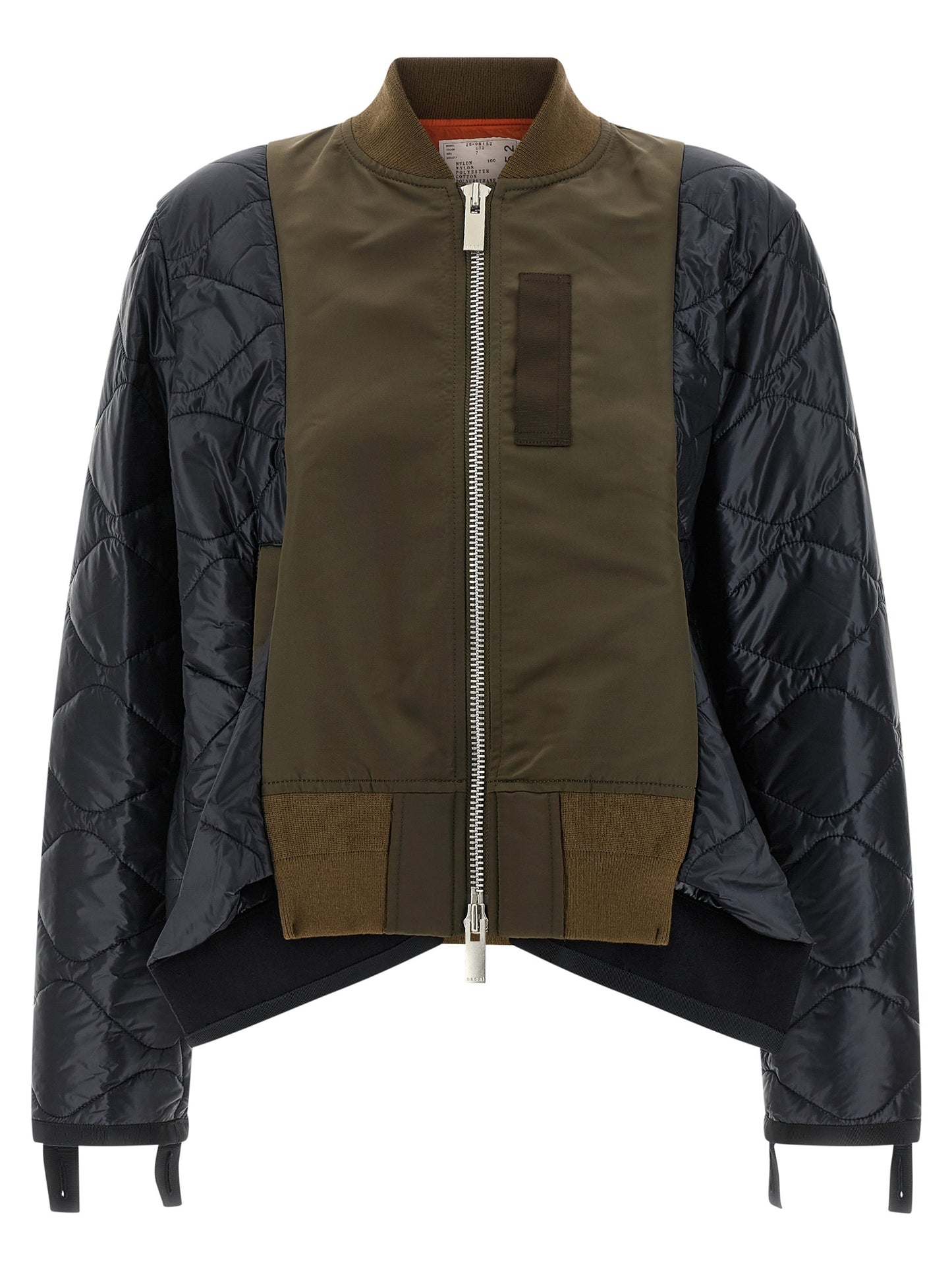 Bimaterial nylon bomber jacket  Down jacket, Parka, Casual jackets