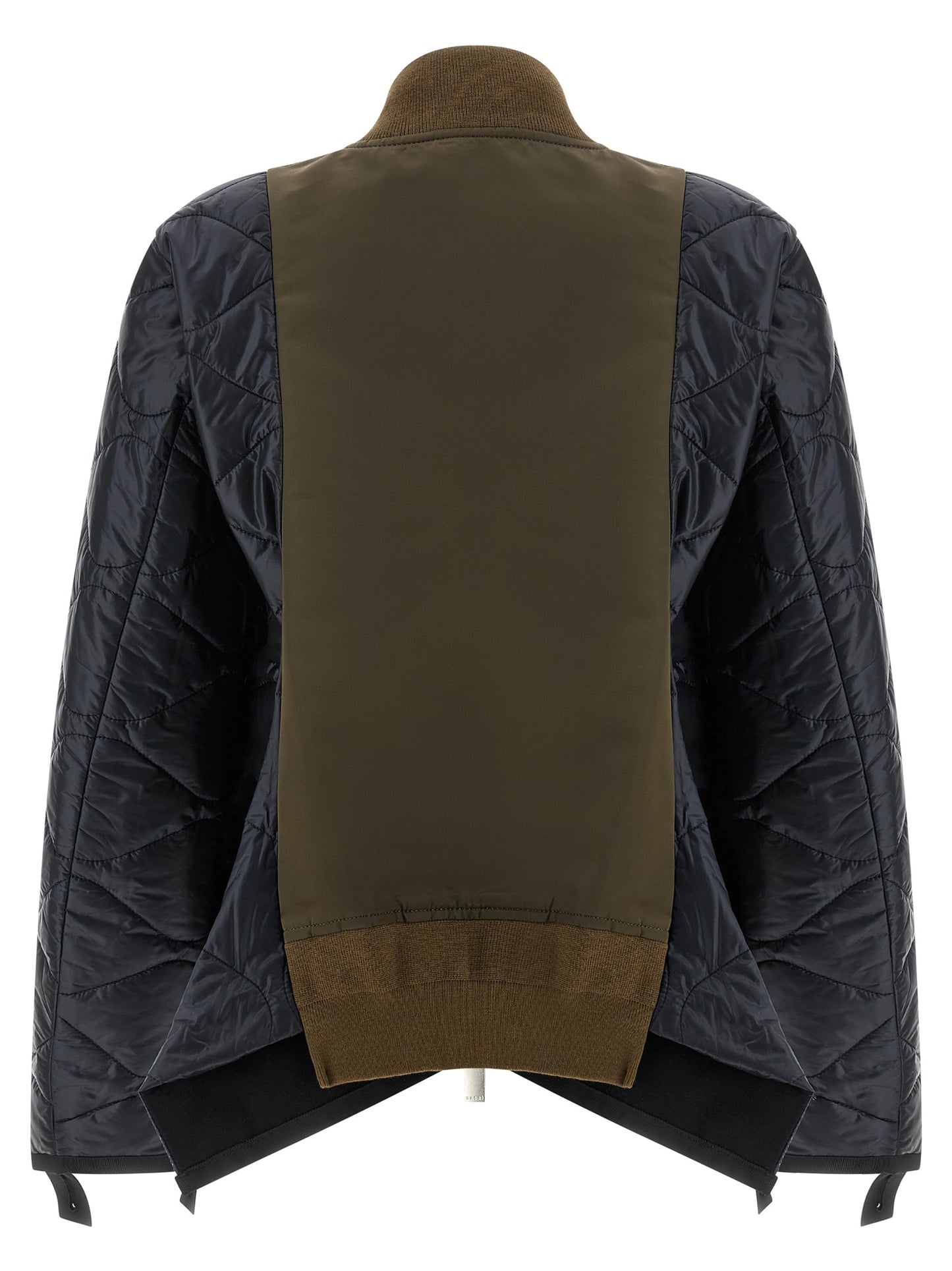 Bimaterial nylon bomber jacket  Down jacket, Parka, Casual jackets