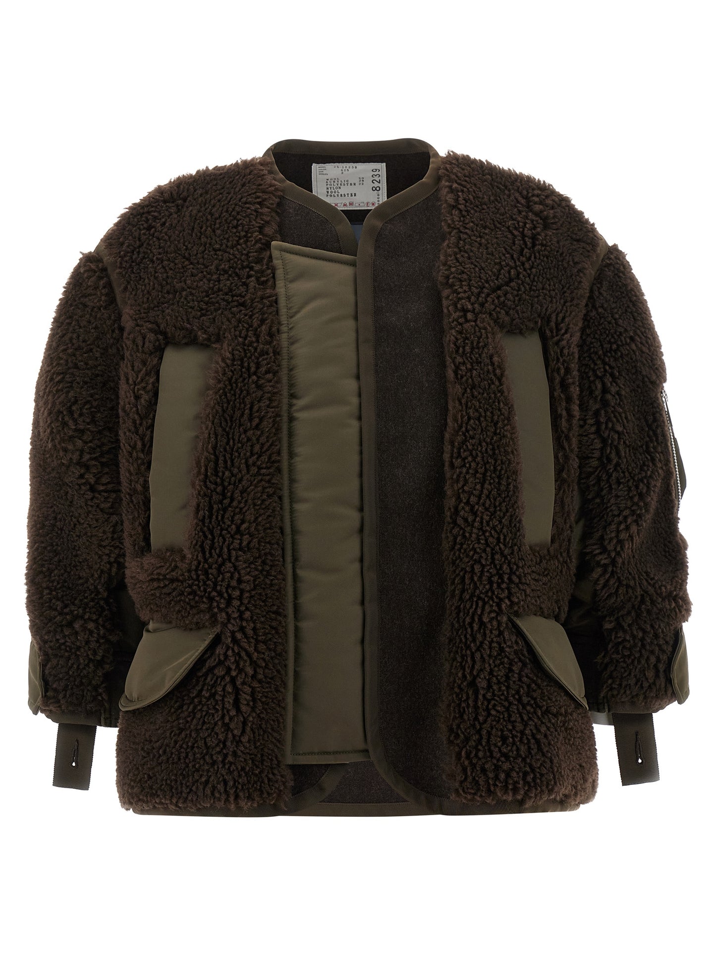Shearling bomber jacket Down jacket, Parka, Casual jackets