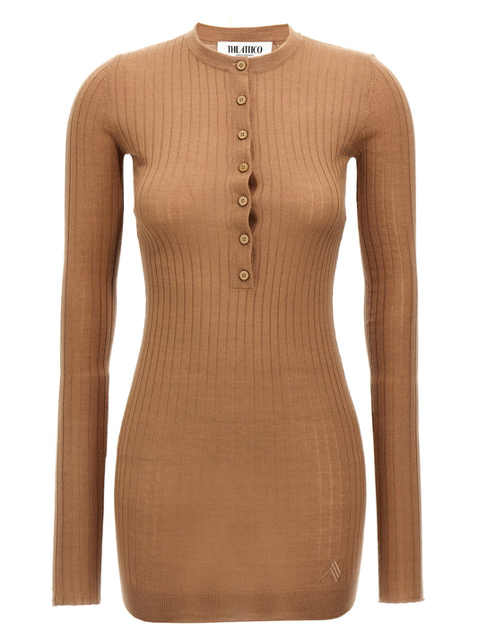 Ribbed mini dress Dresses